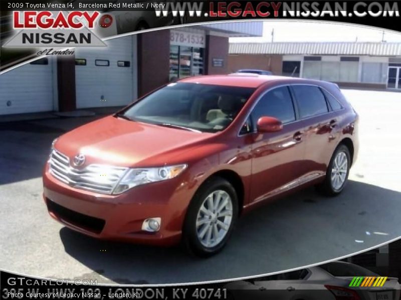 Barcelona Red Metallic / Ivory 2009 Toyota Venza I4