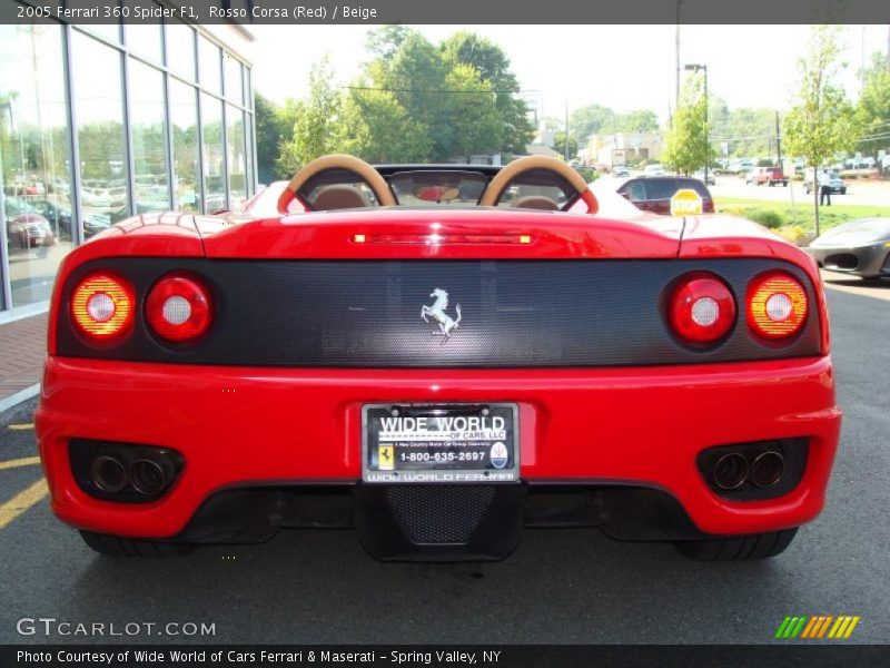Rosso Corsa (Red) / Beige 2005 Ferrari 360 Spider F1