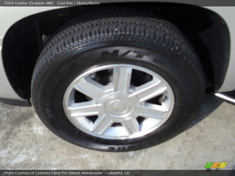 Gold Mist / Ebony/Ebony 2009 Cadillac Escalade AWD