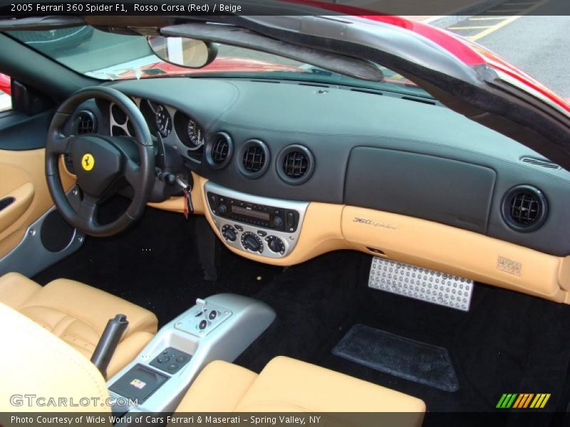 Rosso Corsa (Red) / Beige 2005 Ferrari 360 Spider F1