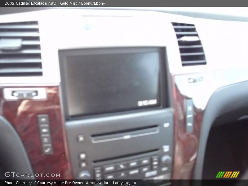 Gold Mist / Ebony/Ebony 2009 Cadillac Escalade AWD