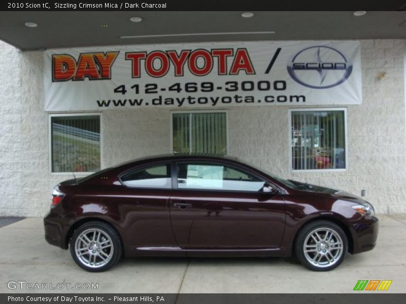 Sizzling Crimson Mica / Dark Charcoal 2010 Scion tC