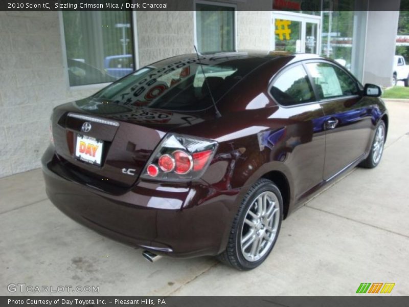 Sizzling Crimson Mica / Dark Charcoal 2010 Scion tC