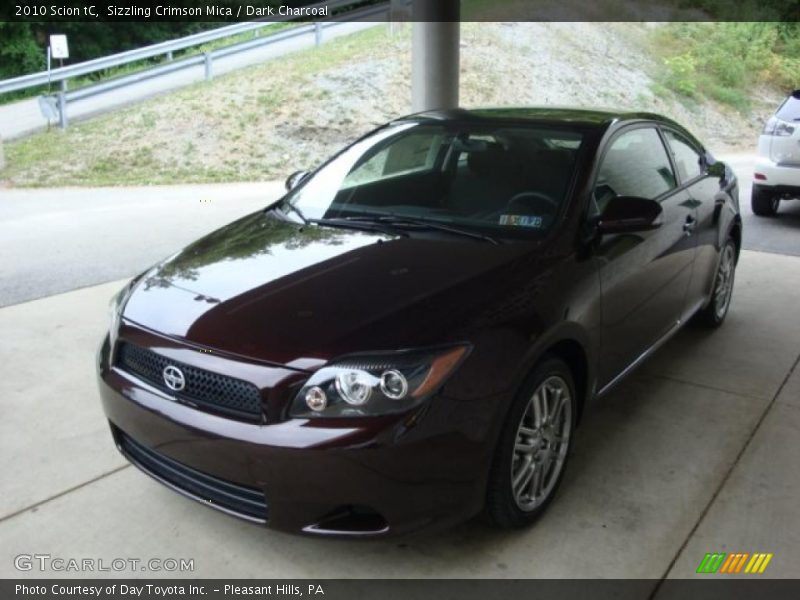 Sizzling Crimson Mica / Dark Charcoal 2010 Scion tC