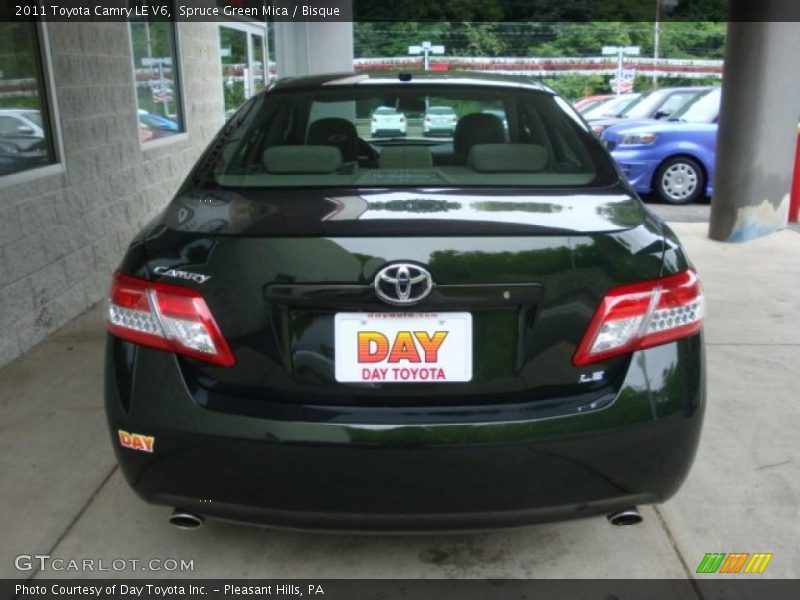 Spruce Green Mica / Bisque 2011 Toyota Camry LE V6