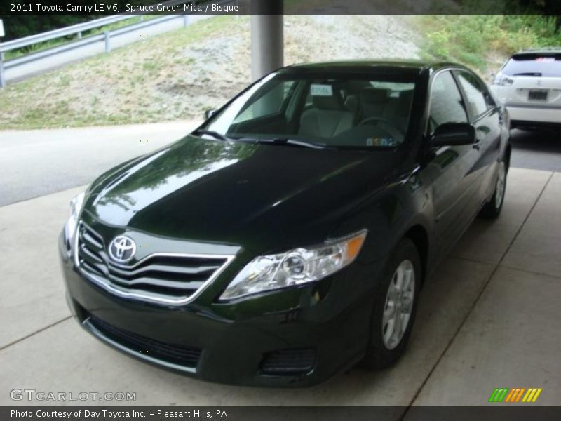 Spruce Green Mica / Bisque 2011 Toyota Camry LE V6