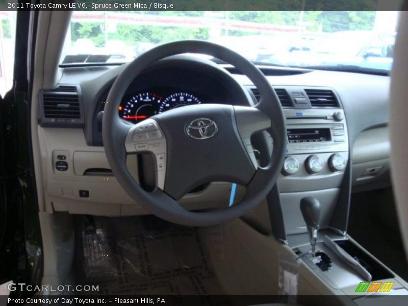 Spruce Green Mica / Bisque 2011 Toyota Camry LE V6