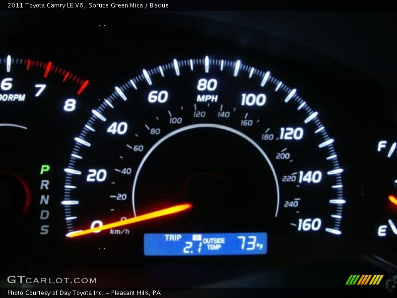 Spruce Green Mica / Bisque 2011 Toyota Camry LE V6