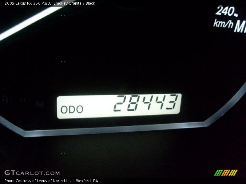Smokey Granite / Black 2009 Lexus RX 350 AWD