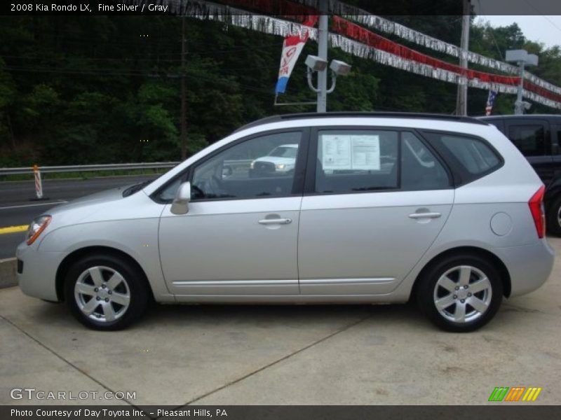 Fine Silver / Gray 2008 Kia Rondo LX