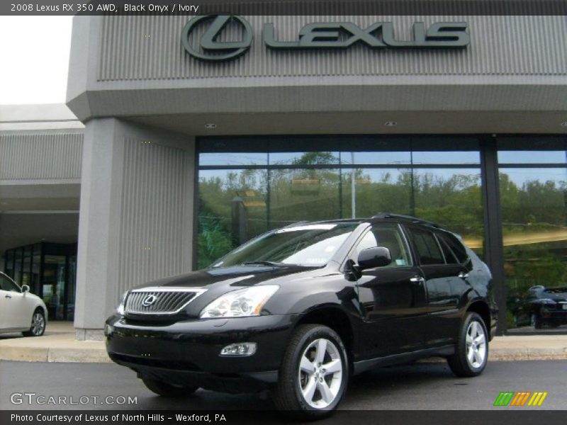 Black Onyx / Ivory 2008 Lexus RX 350 AWD