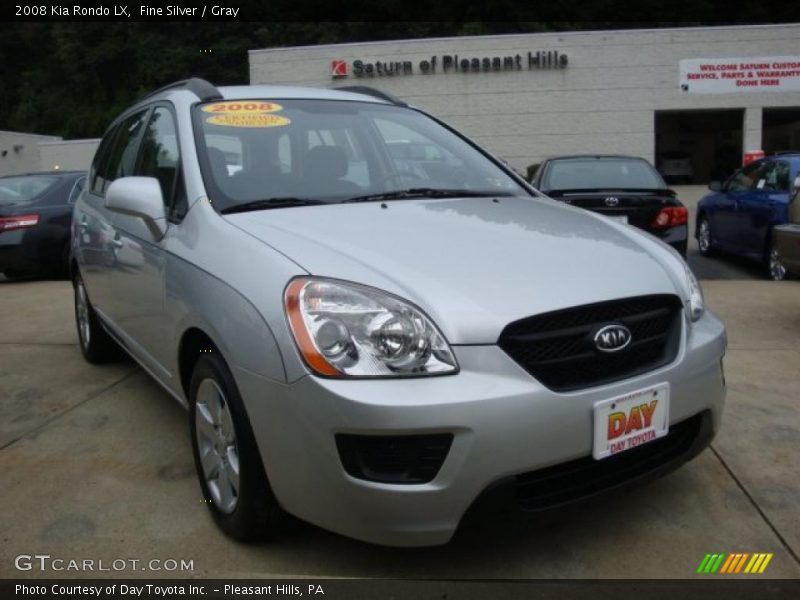 Fine Silver / Gray 2008 Kia Rondo LX