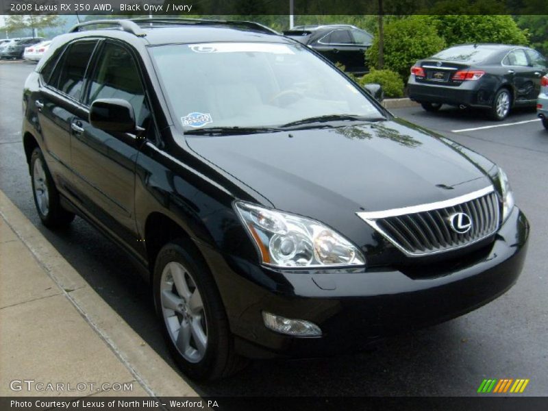 Black Onyx / Ivory 2008 Lexus RX 350 AWD