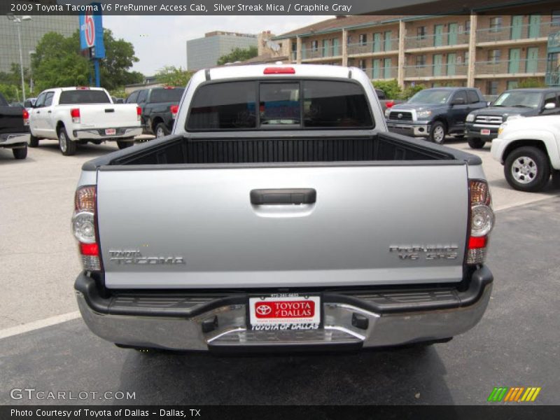 Silver Streak Mica / Graphite Gray 2009 Toyota Tacoma V6 PreRunner Access Cab
