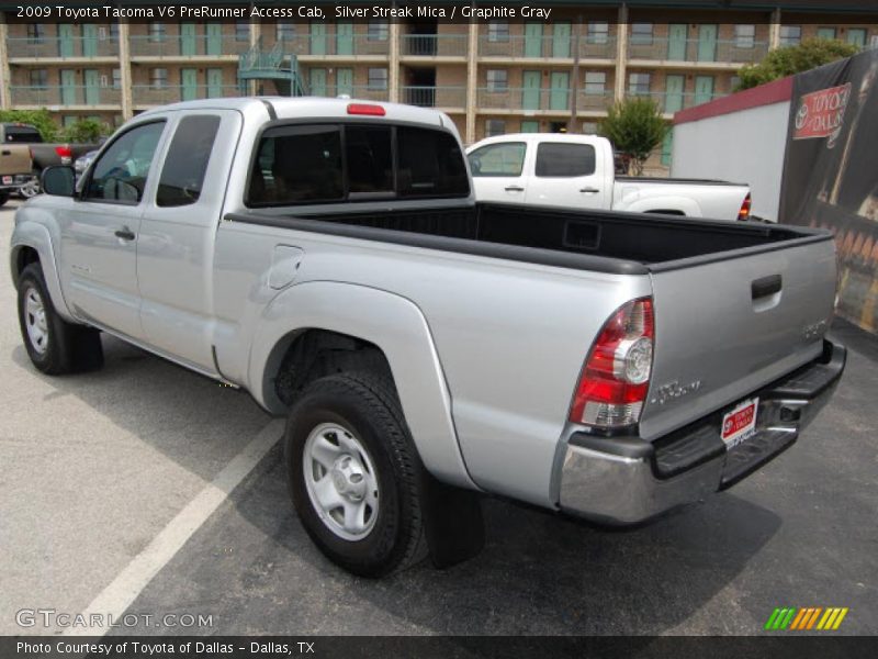 Silver Streak Mica / Graphite Gray 2009 Toyota Tacoma V6 PreRunner Access Cab