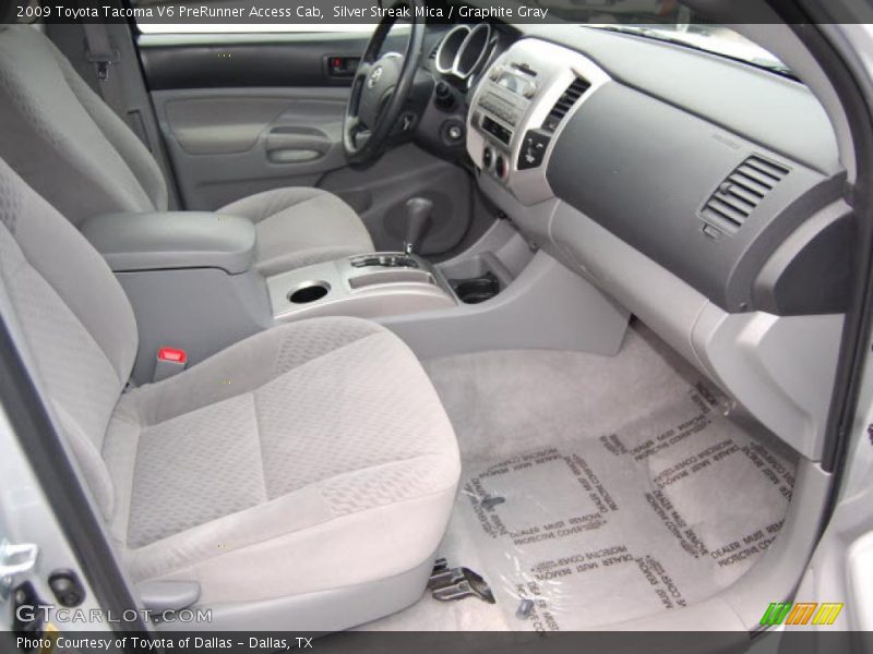 Silver Streak Mica / Graphite Gray 2009 Toyota Tacoma V6 PreRunner Access Cab