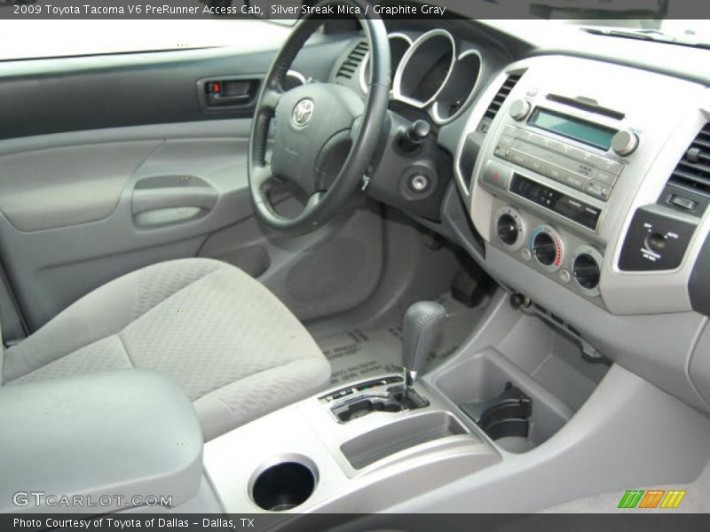 Silver Streak Mica / Graphite Gray 2009 Toyota Tacoma V6 PreRunner Access Cab