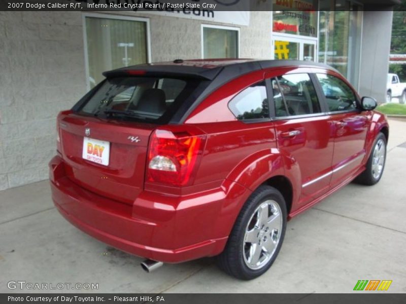 Inferno Red Crystal Pearl / Pastel Slate Gray 2007 Dodge Caliber R/T