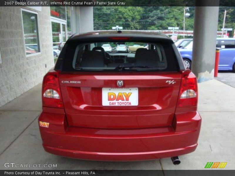 Inferno Red Crystal Pearl / Pastel Slate Gray 2007 Dodge Caliber R/T
