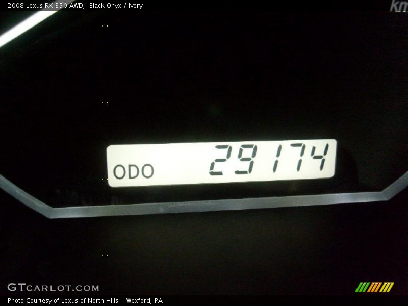 Black Onyx / Ivory 2008 Lexus RX 350 AWD