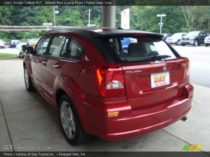 Inferno Red Crystal Pearl / Pastel Slate Gray 2007 Dodge Caliber R/T