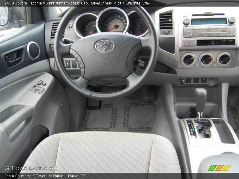 Silver Streak Mica / Graphite Gray 2009 Toyota Tacoma V6 PreRunner Access Cab
