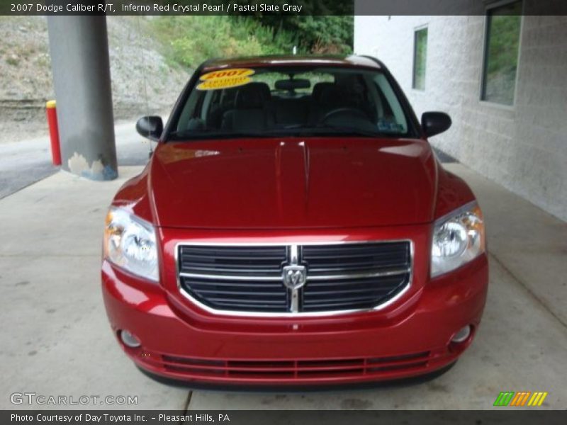 Inferno Red Crystal Pearl / Pastel Slate Gray 2007 Dodge Caliber R/T