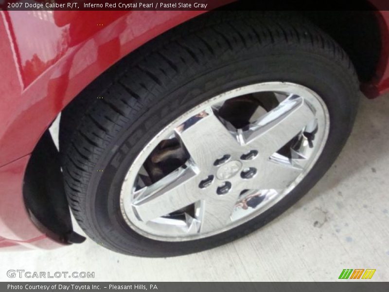 Inferno Red Crystal Pearl / Pastel Slate Gray 2007 Dodge Caliber R/T