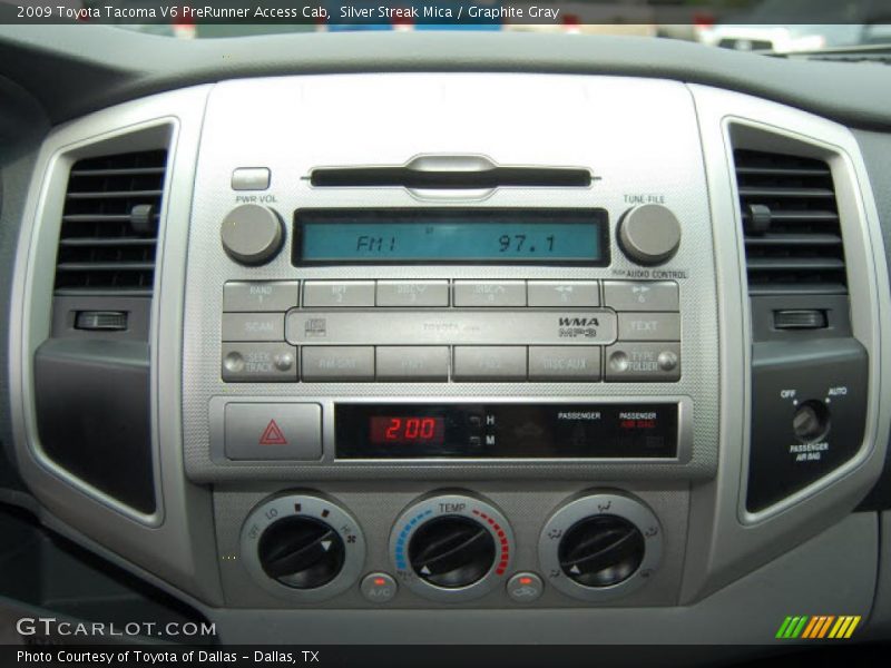 Silver Streak Mica / Graphite Gray 2009 Toyota Tacoma V6 PreRunner Access Cab