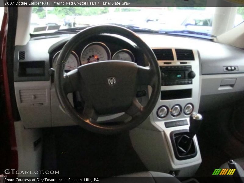 Inferno Red Crystal Pearl / Pastel Slate Gray 2007 Dodge Caliber R/T