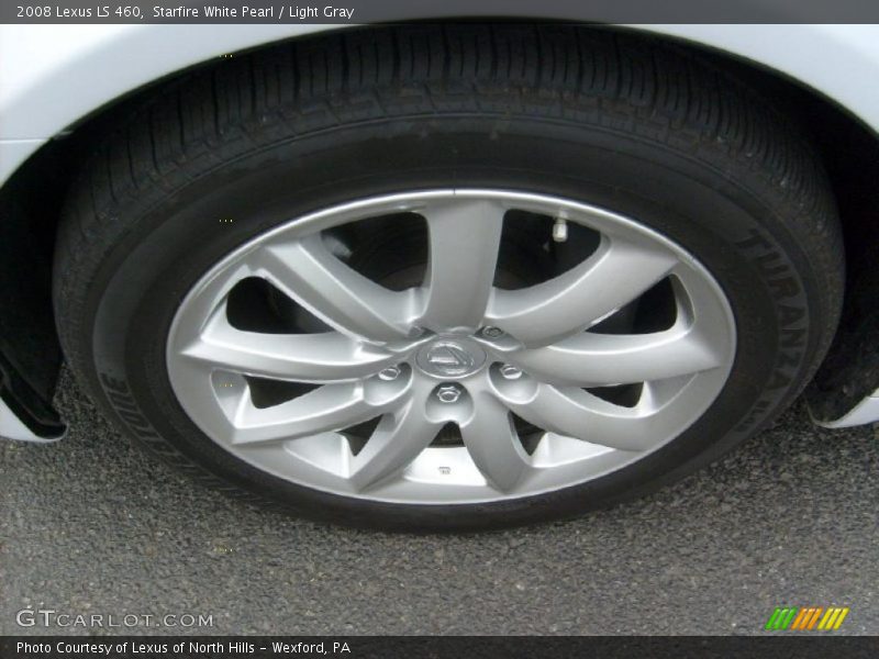 Starfire White Pearl / Light Gray 2008 Lexus LS 460