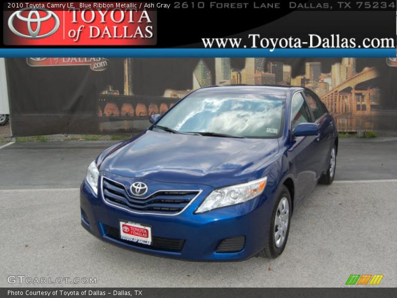 Blue Ribbon Metallic / Ash Gray 2010 Toyota Camry LE