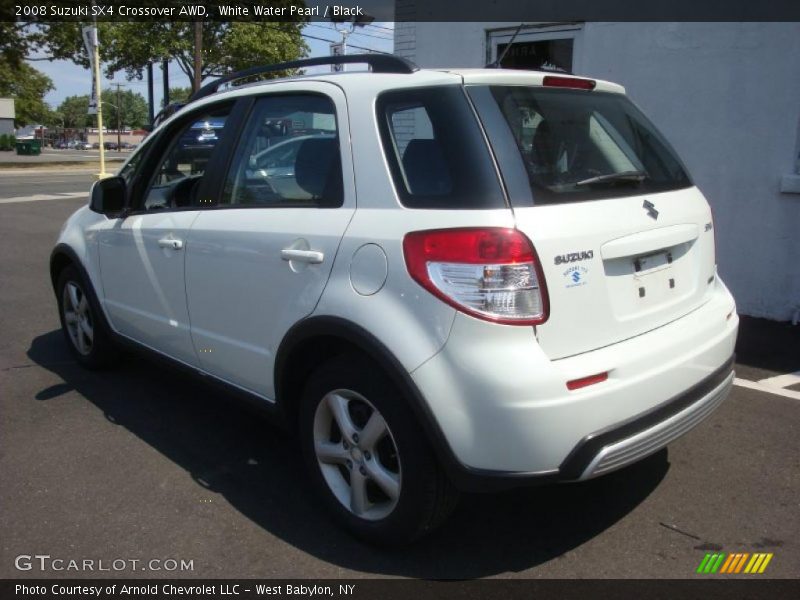 White Water Pearl / Black 2008 Suzuki SX4 Crossover AWD