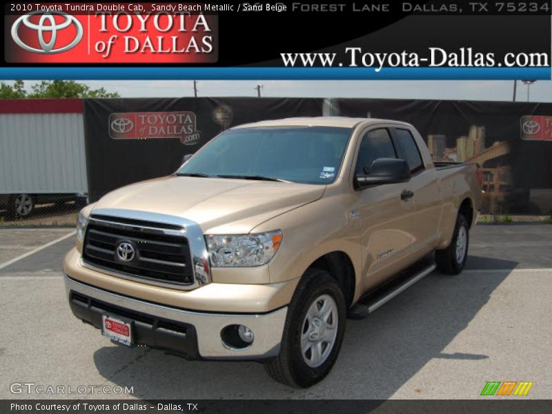 Sandy Beach Metallic / Sand Beige 2010 Toyota Tundra Double Cab