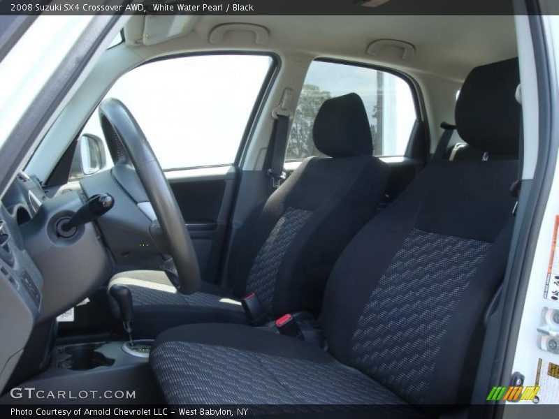 White Water Pearl / Black 2008 Suzuki SX4 Crossover AWD