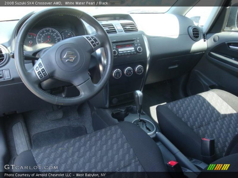 White Water Pearl / Black 2008 Suzuki SX4 Crossover AWD