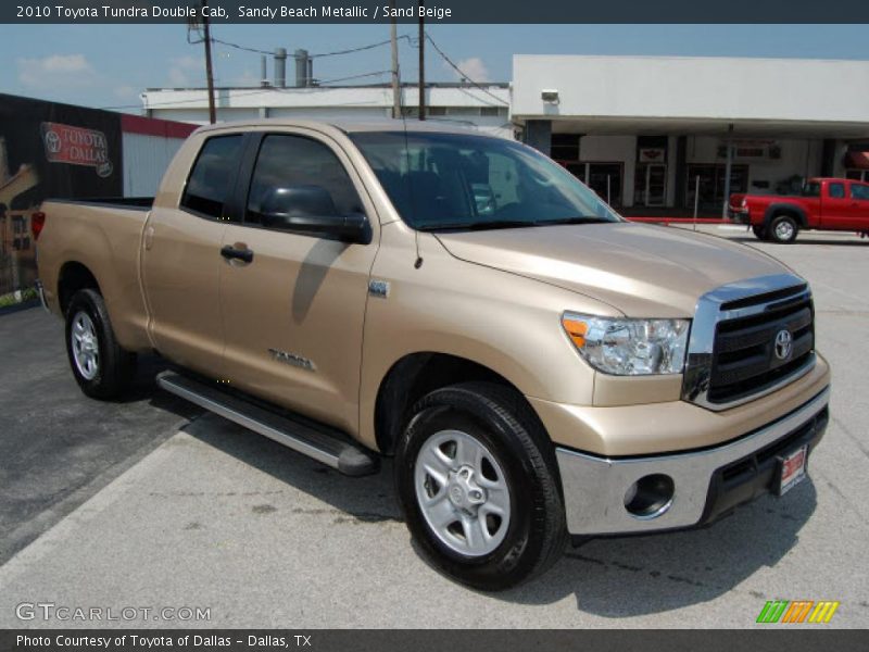 Sandy Beach Metallic / Sand Beige 2010 Toyota Tundra Double Cab