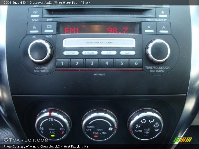 White Water Pearl / Black 2008 Suzuki SX4 Crossover AWD