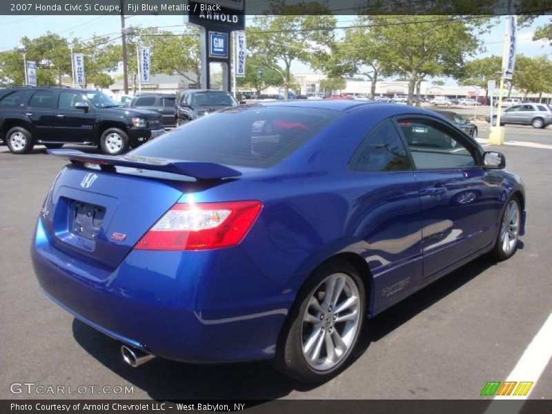 Fiji Blue Metallic / Black 2007 Honda Civic Si Coupe