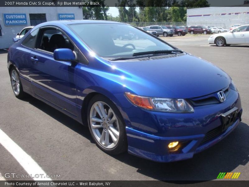 Fiji Blue Metallic / Black 2007 Honda Civic Si Coupe