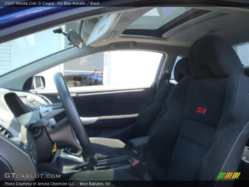 Fiji Blue Metallic / Black 2007 Honda Civic Si Coupe