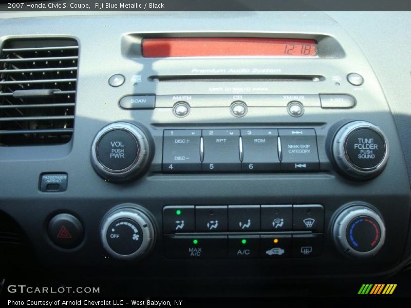 Fiji Blue Metallic / Black 2007 Honda Civic Si Coupe