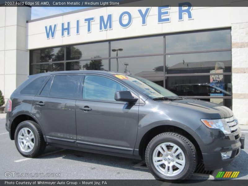 Carbon Metallic / Medium Light Stone 2007 Ford Edge SE AWD