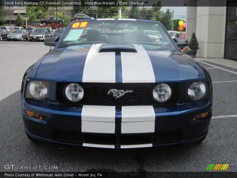 Vista Blue Metallic / Dark Charcoal 2008 Ford Mustang GT Premium Convertible