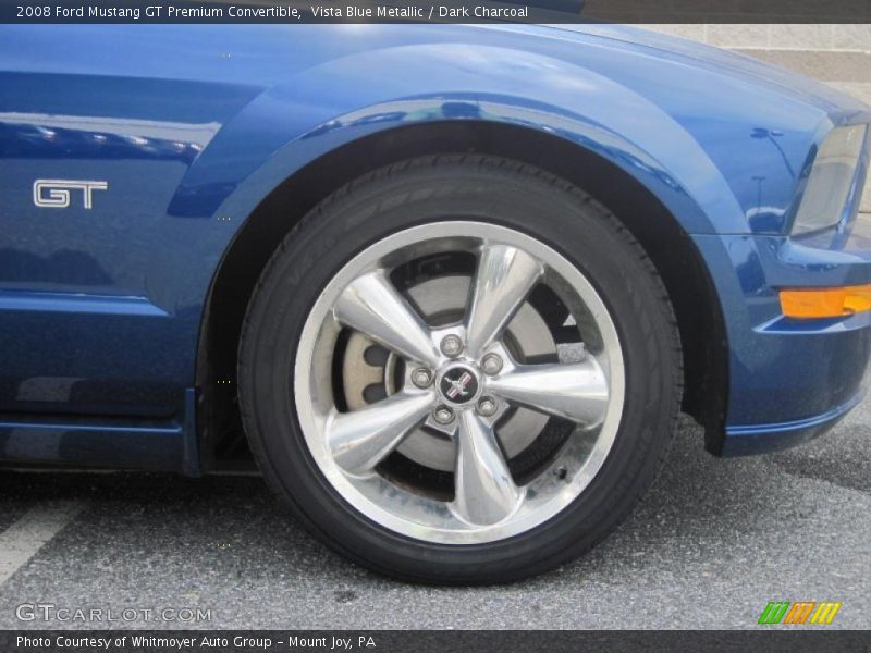 Vista Blue Metallic / Dark Charcoal 2008 Ford Mustang GT Premium Convertible