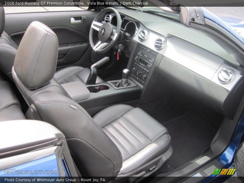 Vista Blue Metallic / Dark Charcoal 2008 Ford Mustang GT Premium Convertible