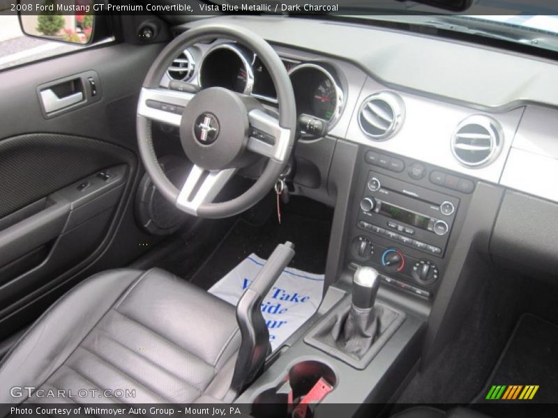 Vista Blue Metallic / Dark Charcoal 2008 Ford Mustang GT Premium Convertible