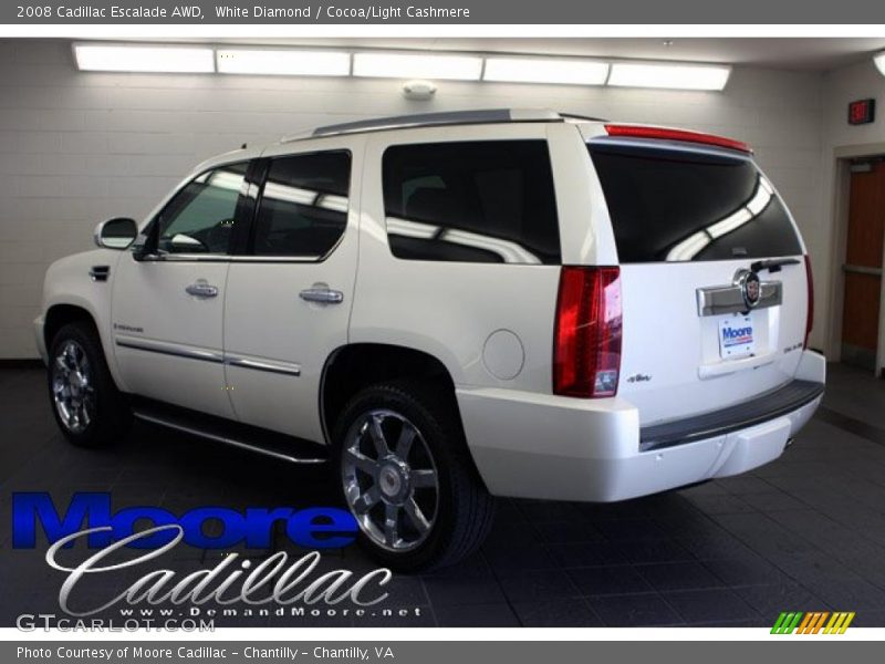 White Diamond / Cocoa/Light Cashmere 2008 Cadillac Escalade AWD