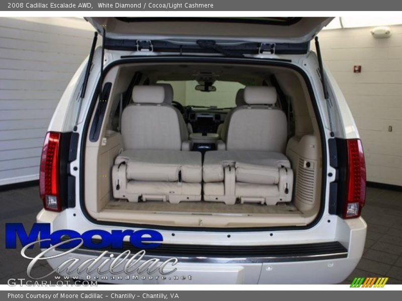 White Diamond / Cocoa/Light Cashmere 2008 Cadillac Escalade AWD