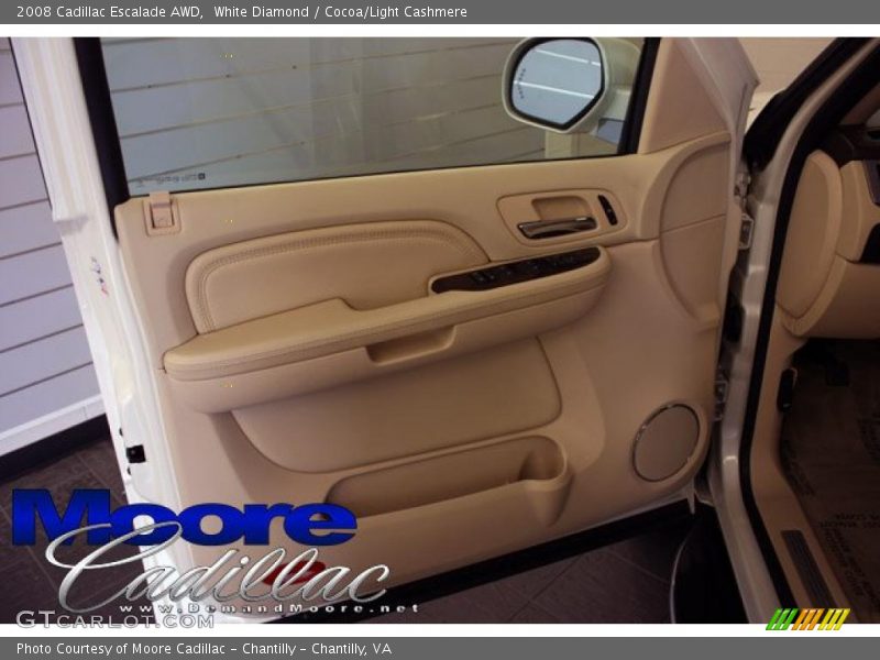 White Diamond / Cocoa/Light Cashmere 2008 Cadillac Escalade AWD
